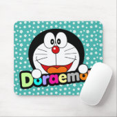Schattige Kawaii Zwarte Doraemon Anime Muismat (Met muis)