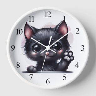 Schattige Kawaii Zwarte Kat
