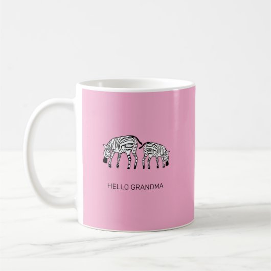 Schattige Keniaanse zebra's Koffiemok (Links)