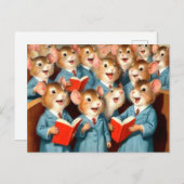 Schattige Kerkkoor Mice Briefkaart (Voorkant / Achterkant)