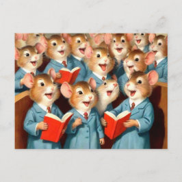 Schattige Kerkkoor Mice Briefkaart