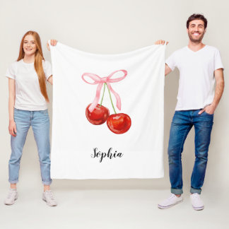 Schattige Kersen Coquette Babydeken Fleece Deken
