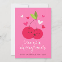 Schattige Kersen Liefdes Hartjes Valentijnsdag