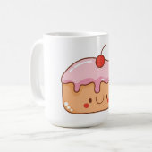 Schattige kersencake slice koffiemok (Voorkant links)