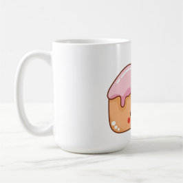 Schattige kersencake slice koffiemok