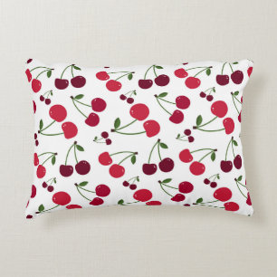 Schattige kersenpatroon Accent Pillow Kussen