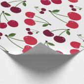 Schattige kersenpatroon Inpakpapier (Hoek)