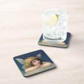 Schattige kerst  Angel Bier Onderzetter (Rechterzijde)