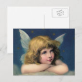 Schattige kerst  Angel Feestdagenkaart (Voorkant / Achterkant)