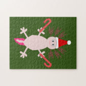 Schattige Kerst Axolotl Legpuzzel (Horizontaal)