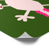 Schattige Kerst Axolotl Poster (Hoek)