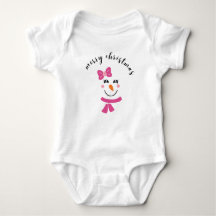 Schattige Kerst Baby Meisje Bodysuit