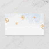 Schattige Kerst Baby Penguin Boek aanvraag Informatiekaartje (Achterkant)