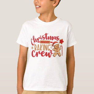 Schattige Kerst Bakploeg Kerstman T-shirt