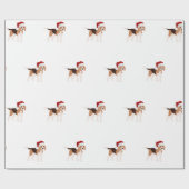 Schattige Kerst Beagle  Cadeaupapier (Vlak)