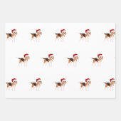 Schattige Kerst Beagle Inpakpapier Vel (Voorkant 2)