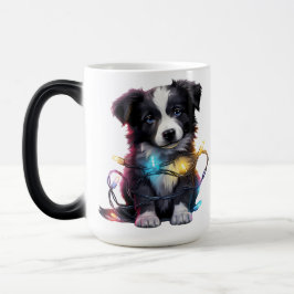 SCHATTIGE KERST BORDER COLLIE PUPPY HOND MAGISCHE MOK