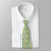Schattige Kerst Caterpillar Trein met Cadeaus Stropdas (Gebonden)
