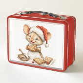 Schattige Kerst Chef Muis (Achterkant)