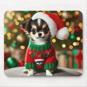Schattige Kerst Chihuahua Muismat