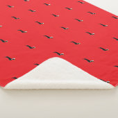 schattige Kerst-dachshond Sherpa Deken (3/4)