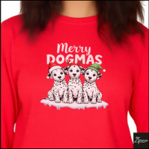 Schattige Kerst Dalmatiër Puppies Dogma's Grafisch