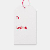 Schattige Kerst Dinosaurus Kinder Wit Cadeaulabel (Achterkant)