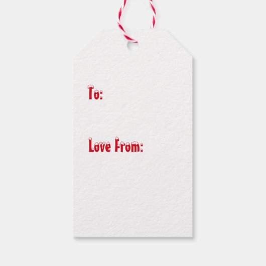 Schattige Kerst Dinosaurus Kinder Wit Cadeaulabel (Achterkant)