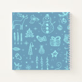 Schattige Kerst Doodle Teken Illustratie | Notitieboek (Achterkant)