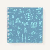 Schattige Kerst Doodle Teken Illustratie | Notitieboek (Voorkant)
