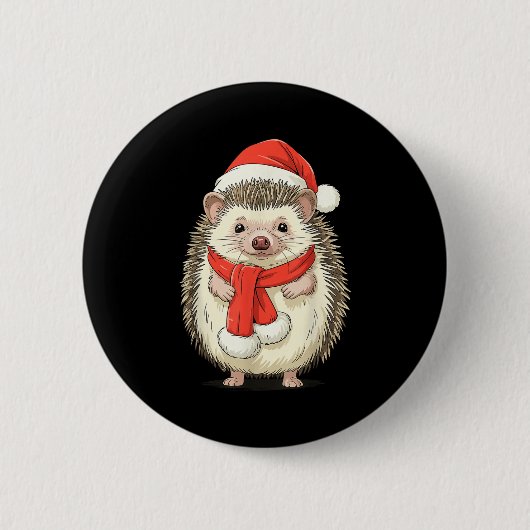 Schattige Kerst-Egel-Sinterklaas Ronde Button 5,7 Cm (Voorkant)