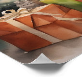 Schattige Kerst egel vakantie print (Hoek)