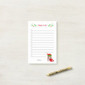 Schattige Kerst Elf Dingen Om Te Doen Post-it® Notes (Op bureau)
