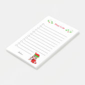 Schattige Kerst Elf Dingen Om Te Doen Post-it® Notes (Schuin)