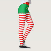 Schattige Kerst elf gestreept Leggings (Rechts)