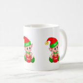 Schattige Kerst elf Koffiemok (Voorkant rechts)
