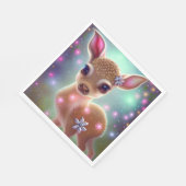 Schattige kerst Fawn Servet (Hoek)