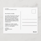 Schattige Kerst Fietsvakantie Cadeaus CUSTOM Briefkaart (Achterkant)