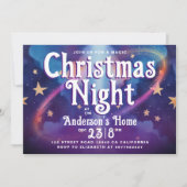 Schattige kerst geloven in Magic Night Galaxy Part Kaart (Voorkant)