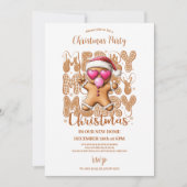 Schattige kerst gingerbread Kaart (Voorkant)