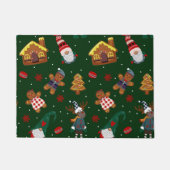 Schattige Kerst Gingerbread Kabouters Rendier Fees Deurmat (Voorkant)