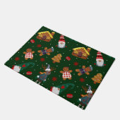Schattige Kerst Gingerbread Kabouters Rendier Fees Deurmat (Schuin)