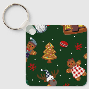 Schattige Kerst Gingerbread Kabouters Rendier Fees Sleutelhanger