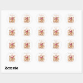 Schattige kerst gingerbread ronde sticker (Vel)
