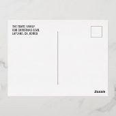 Schattige Kerst Gnome Folie vakantie Briefkaart (Achterkant)