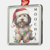 SCHATTIGE KERST HAVANESE DOG METALEN ORNAMENT (Links)