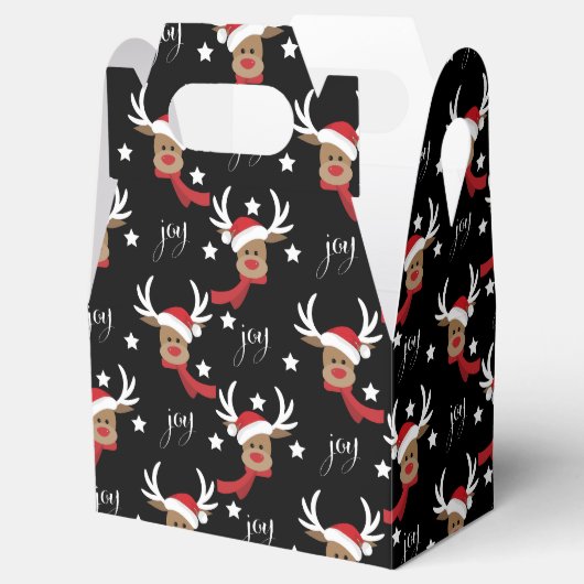 Schattige Kerst Herten Favor Box - Gable Bedankdoosjes (Geopend)