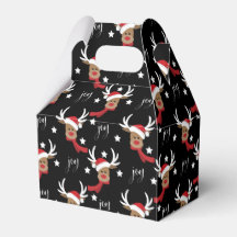 Schattige Kerst Herten Favor Box - Gable