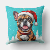 Schattige kerst hond kussen (Achterkant)