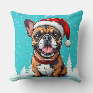 Schattige kerst hond kussen